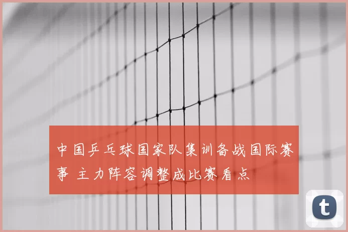 中国乒乓球国家队集训备战国际赛事 主力阵容调整成比赛看点